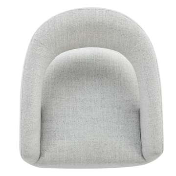 Chic KISLOT Upholstered Dining Chairs with Casters