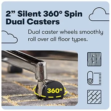 Serta Leighton Memory Foam Desk Chair - Elegant Comfort