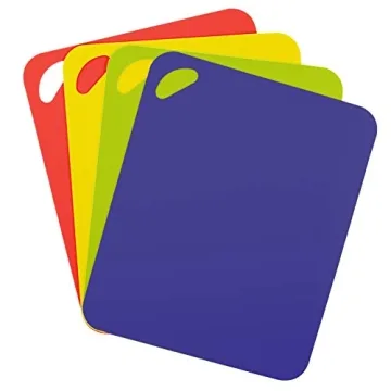Dexas Grippmat Cutting Board Set - Non-Slip, BPA Free, 4 Colors