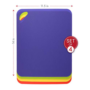 Dexas Grippmat Cutting Board Set Non-Slip BPA Free