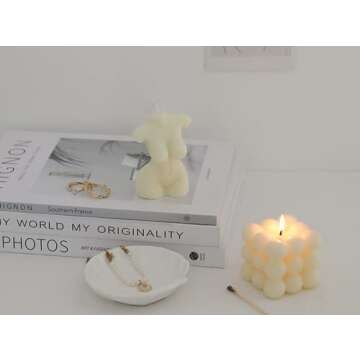 Bubble Candle Soy Wax Scented Candle Hand Poured Scented Candle and Female Body Shaped Candle Set2 P...