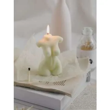 Bubble Candle Soy Wax Scented Candle Hand Poured Scented Candle and Female Body Shaped Candle Set2 Pieces Handmade Candle Decorative Candle for Bedroom Bathroom Wedding Use or Gifting