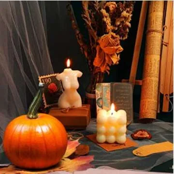 Bubble Candle Soy Wax Scented Candle Hand Poured Scented Candle and Female Body Shaped Candle Set2 Pieces Handmade Candle Decorative Candle for Bedroom Bathroom Wedding Use or Gifting