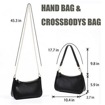 Stylish VODIU Clutch Tote Handbag with Removable Straps