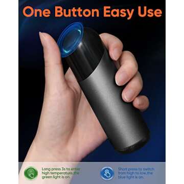 Cosyzone Hand Warmers Rechargeable, 2 Pack 8000mAh Electric Hand Warmer Power Bank, 360°Warmth, Perfect for Outdoor and Camping, Best Gift for Winter