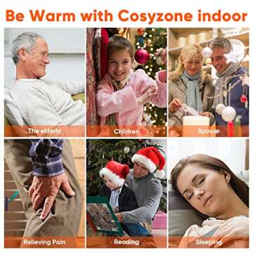 Cosyzone Hand Warmers Rechargeable, 2 Pack 8000mAh Electric Hand Warmer Power Bank, 360°Warmth, Perfect for Outdoor and Camping, Best Gift for Winter