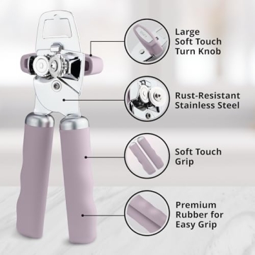 Zulay Heavy Duty Can Opener with Lifetime Warranty for Easy Use