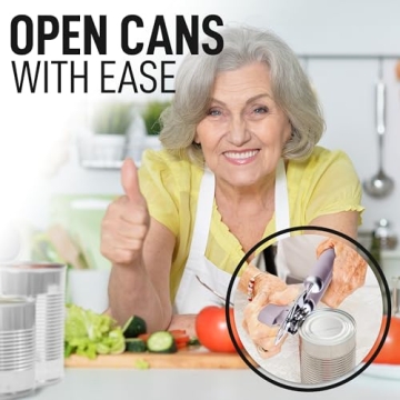 Zulay Heavy Duty Can Opener with Lifetime Warranty for Easy Use