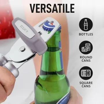 Zulay Heavy Duty Can Opener with Lifetime Warranty for Easy Use