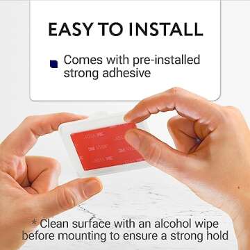 IMPRESA [6 Pack Wall Mount Spray Bottle Holder to Create Storage Space - Easy to Install Strong Hold Spray Bottle Hanger - Wall Mount to a Variety of Surfaces