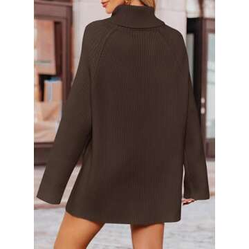 ZESICA Women's Oversized Turtleneck Sweater for Winter