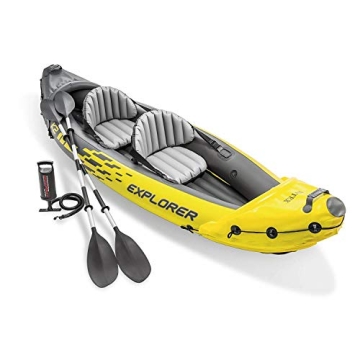 Intex Explorer K2 and Challenger K1 Inflatable Kayaks Set