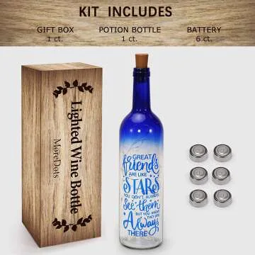 Wine Bottle Lights - Unique Gifts for Women & Friends