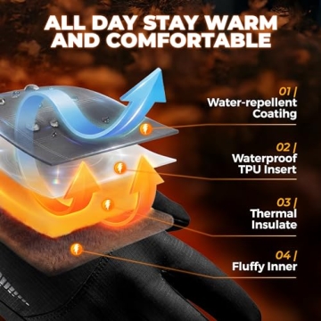 RIVMOUNT Waterproof Thermal Winter Gloves for All