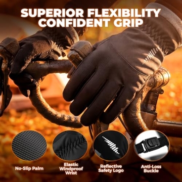 RIVMOUNT Waterproof Thermal Winter Gloves for All