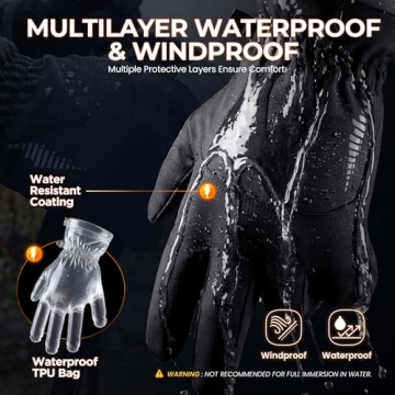 RIVMOUNT Waterproof Thermal Winter Gloves for All