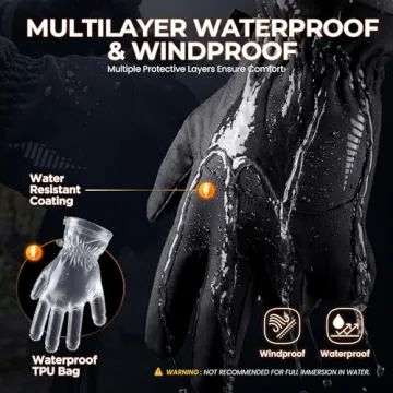 RIVMOUNT Waterproof Thermal Winter Gloves for All