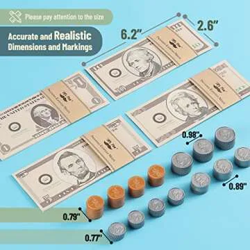 Mr. Pen- Play Money for Kids, 150 Pcs, Ages 3+, Toy Money, Money Games, Fake Money for Kids, Pretend Money, Toddler Learning Money, Kids Play Money, Realistic Money, Fake Cash, Coins for Kids