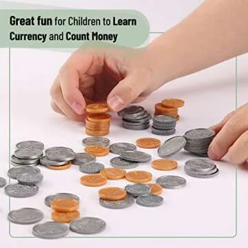 Mr. Pen- Play Money for Kids, 150 Pcs, Ages 3+, Toy Money, Money Games, Fake Money for Kids, Pretend Money, Toddler Learning Money, Kids Play Money, Realistic Money, Fake Cash, Coins for Kids