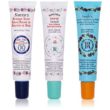 Smith's Rosebud Lip Balm Set for Hydration & Care