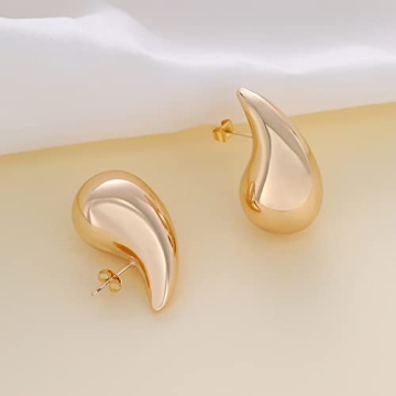 Stylish Lightweight Ascona Gold Hoop Earrings for Women