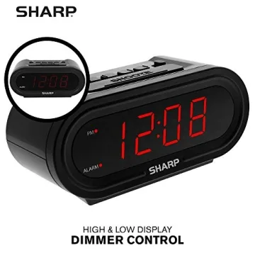 Sharp Digital Alarm Clock with AccuSet Automatic Time Setting