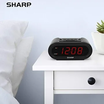 Sharp Digital Alarm Clock with AccuSet Automatic Time Setting