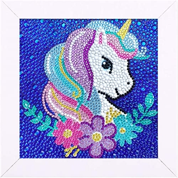 Craftoy 5D Diamond Painting Kit for Kids Sparkling Unicorn DIY