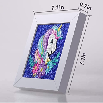 Craftoy 5D Diamond Painting Kit for Kids Sparkling Unicorn DIY