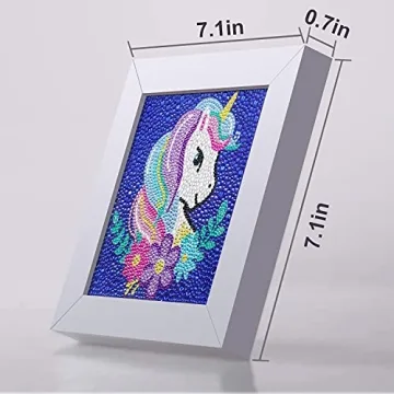 Craftoy 5D Diamond Painting Kit for Kids Sparkling Unicorn DIY