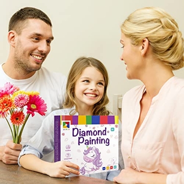 Craftoy 5D Diamond Painting Kit for Kids Sparkling Unicorn DIY