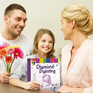 Craftoy 5D Diamond Painting Kit for Kids Sparkling Unicorn DIY