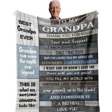 Cozy Blanket for Grandpa - Perfect Gift Idea