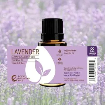 Rocky Mountain Oils Purify Lavender - Organic Essential Oil for Diffuser & Aromatherapy, Perfect for...