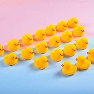 AHUA 20 pcs Rubber Ducks for Toddlers and Bath Fun