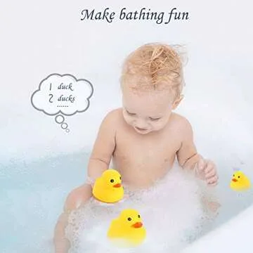 AHUA 20 pcs Rubber Ducks for Toddlers and Bath Fun
