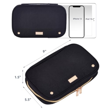 NISHEL Compact Travel Jewelry Organizer for All Occasions