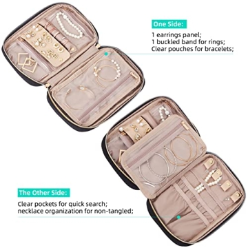 NISHEL Compact Travel Jewelry Organizer for All Occasions