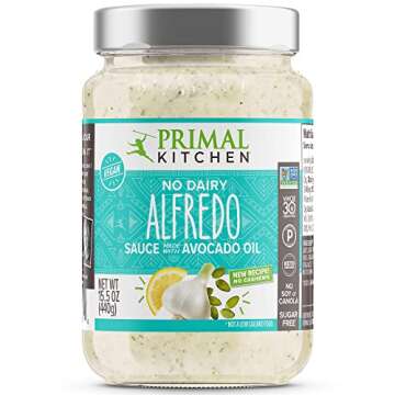 Primal Kitchen No-Dairy Alfredo Pasta Sauce 2-Pack - Gluten-Free & Sugar Free