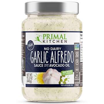 Primal Kitchen No-Dairy Alfredo Sauce 2-Pack for Healthy Meals
