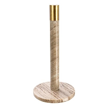 Bloomingville Marble Paper Towel Holder with Brass Accent