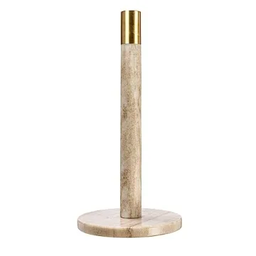 Bloomingville Marble Paper Towel Holder with Brass Accent