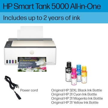 HP Smart-Tank 5000 All-in-One Printer with 2 Years Ink