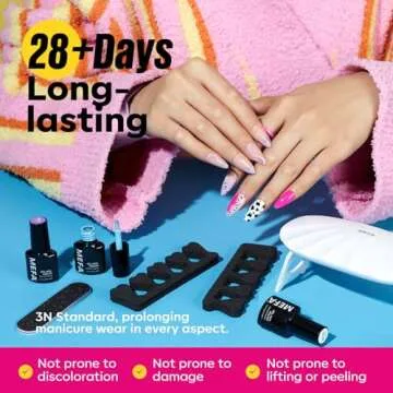 MEFA Gel Nail Polish Kit with UV Light - 12 Colors for All Seasons