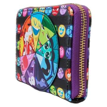 Loungefly Pixar Inside Out Zip Wallet - Stylish & Eco-Friendly