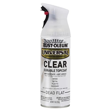 Rust-Oleum Universal All Surface Clear Topcoat Spray - 11 oz, Dead Flat Clear