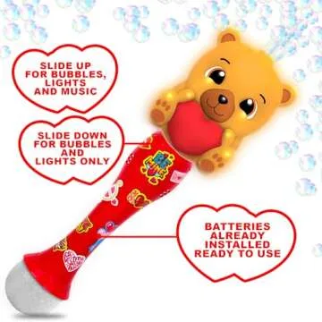 ArtCreativity Light Up Bubble Wand for Toddlers' Fun