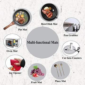 Multi-Purpose Silicone Original Microwave Mat | BPA Free, Food Grade, Heat Resistant, Dishwasher Saf...