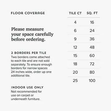 Forest Floor Farmhouse 3/8 Inch Thick Printed Foam Tiles, Premium Wood Grain Interlocking Foam Floor Mats, Anti-Fatigue Flooring – Stylish Flooring Solution, Porch Post White, 48 Sq Ft
