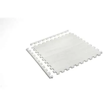 Forest Floor Farmhouse 3/8 Inch Thick Printed Foam Tiles, Premium Wood Grain Interlocking Foam Floor Mats, Anti-Fatigue Flooring – Stylish Flooring Solution, Porch Post White, 48 Sq Ft